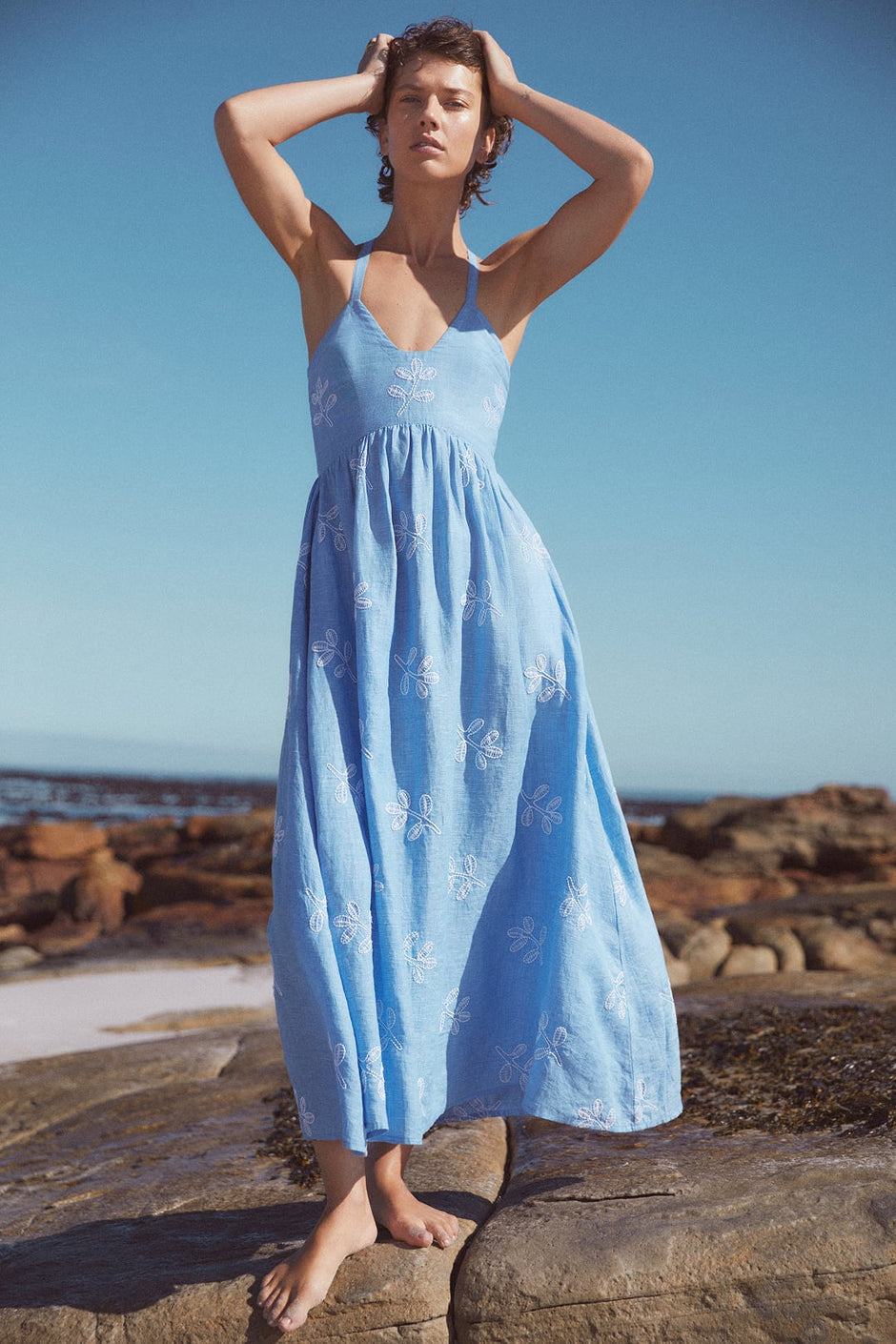 The Petra Dress (Sky Blue)