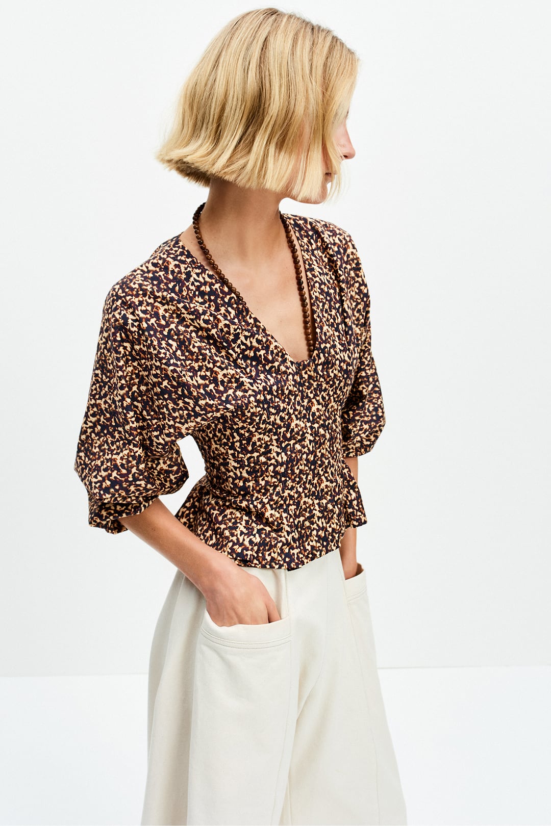 Pleat Bodice Top