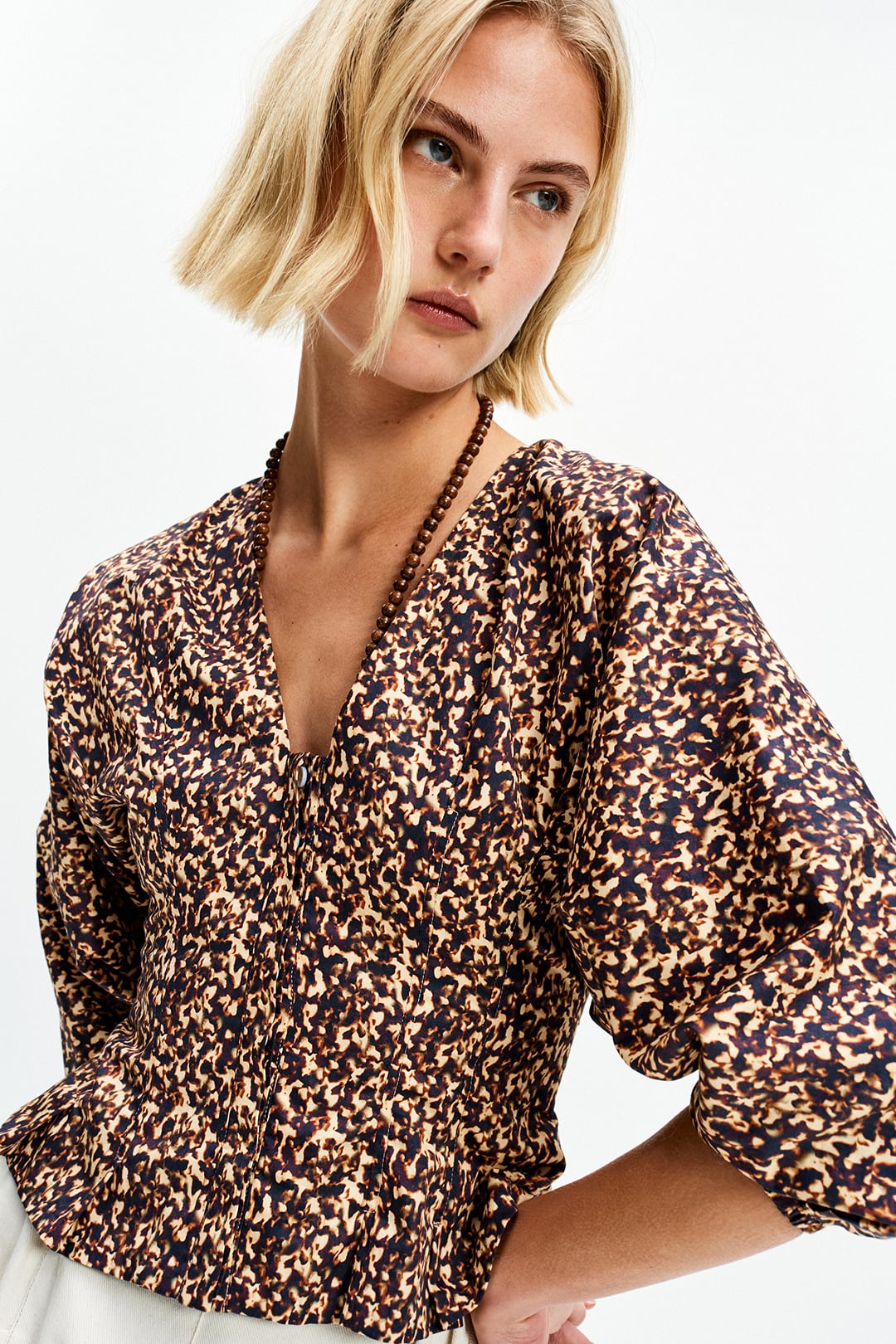 Pleat Bodice Top