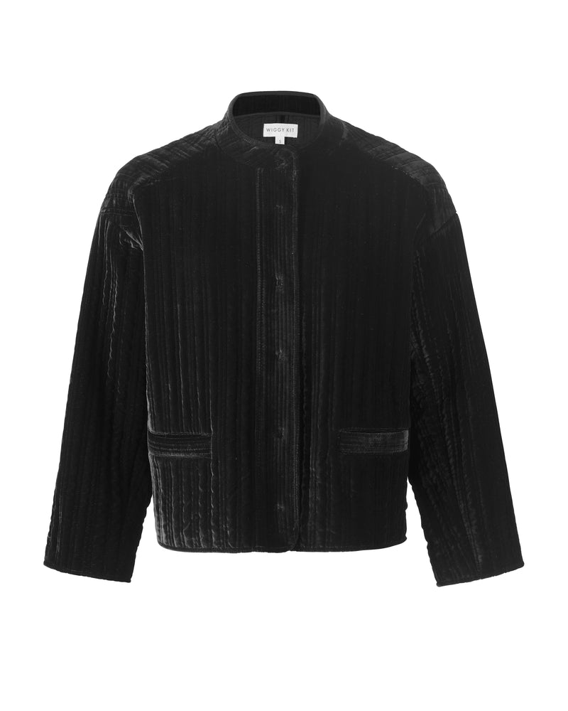 Wiggy Kit | Edie Jacket | Product Image of Black Velvet Jacket