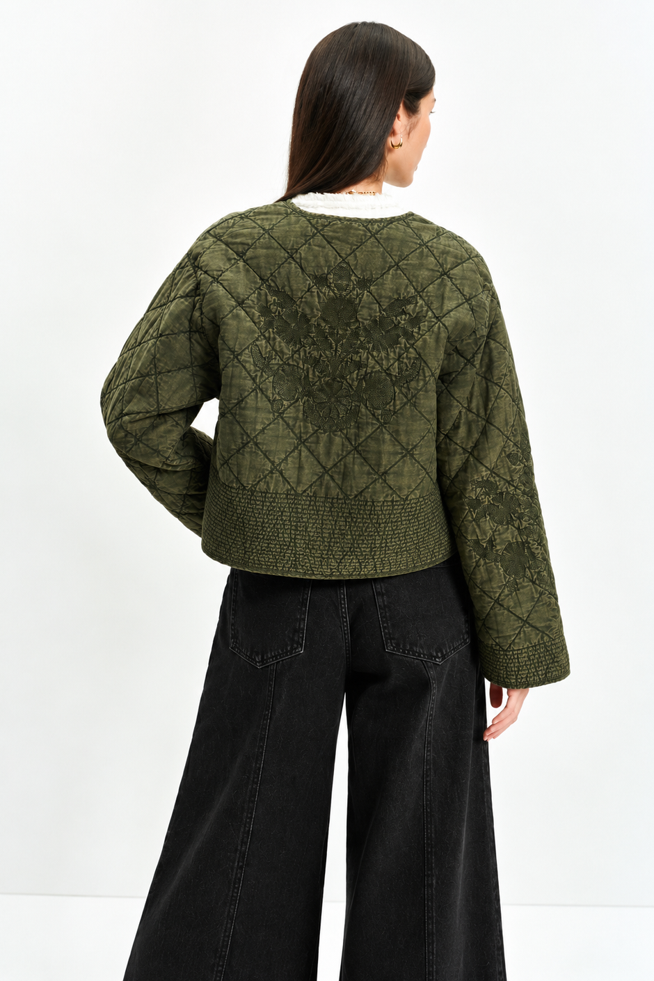 Quilted Jacket (Moss Green)