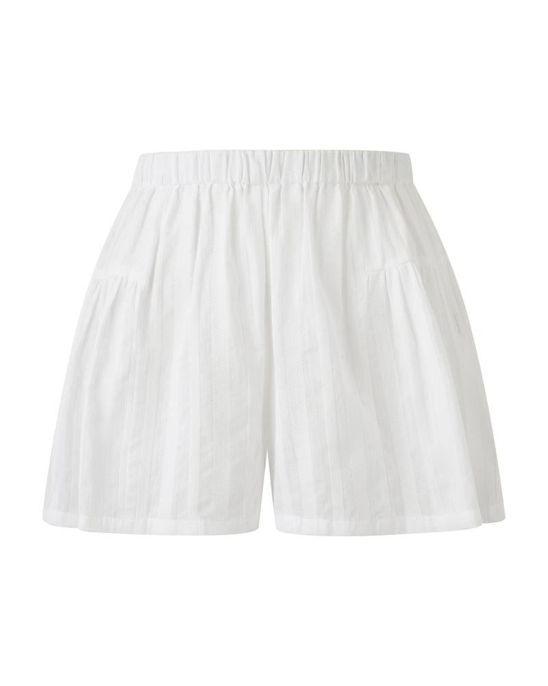 Wiggy Kit | The Short Original (White Stripe) | Product image of white shorts