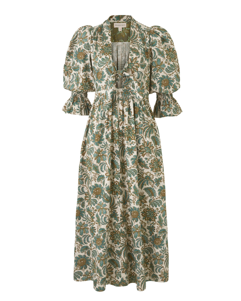 Wiggy Kit | Bunny Dress (Jungle Floral) | Product image of maxi floral jungle print dress