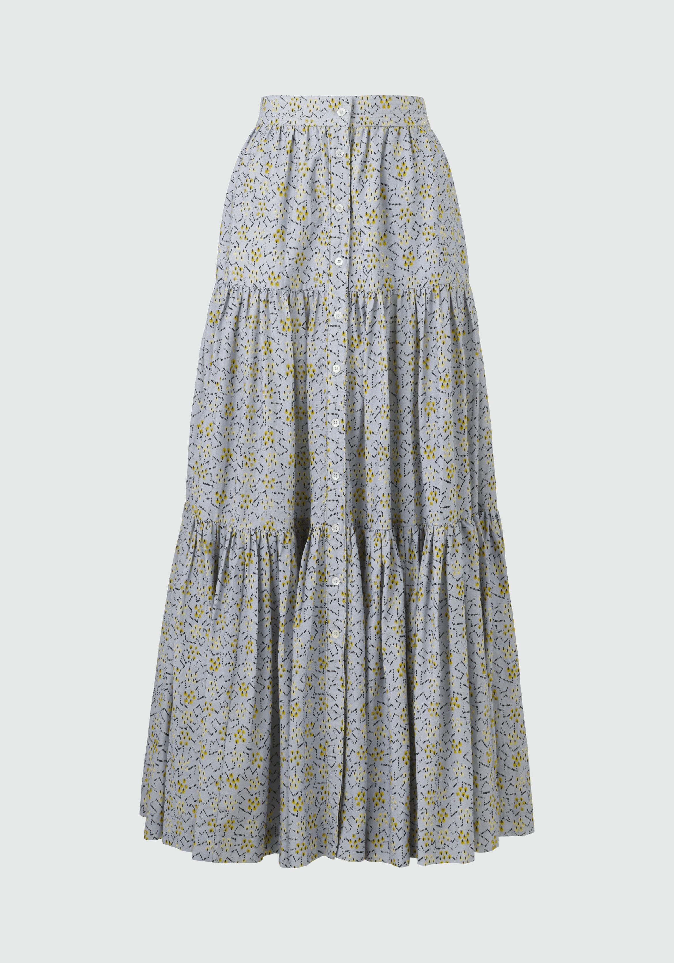 Peasant Skirt (Blue Bodhi Print)