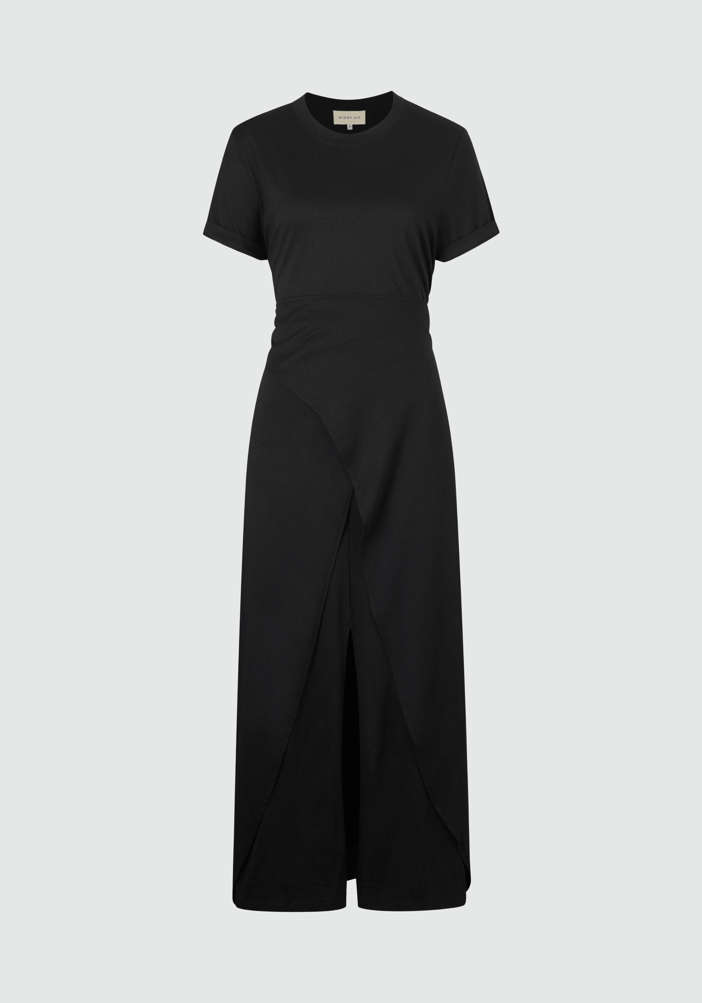 tie t shirt dress Tie Back T-Shirt Dress | Black Twist Jersey Dress