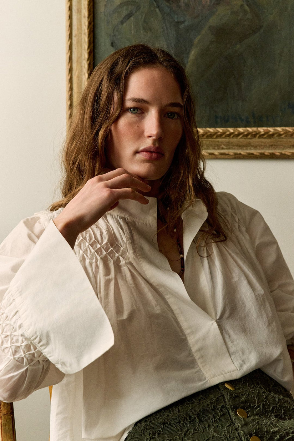 Smocked Shirt