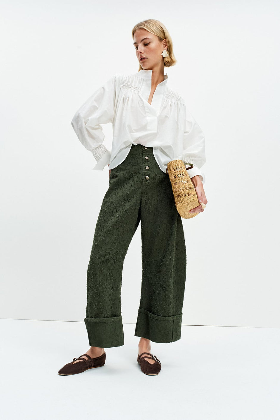Smocked Shirt