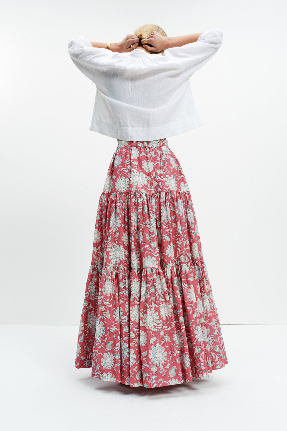 Peasant Skirt (Camille Floral Print)