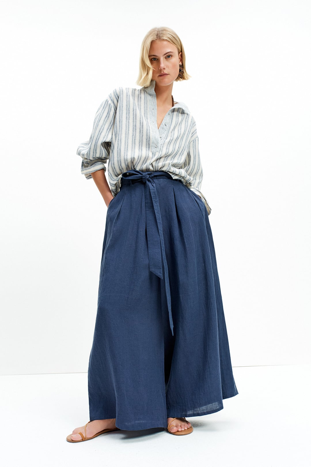 The Library Shirt (Indigo Stripe)