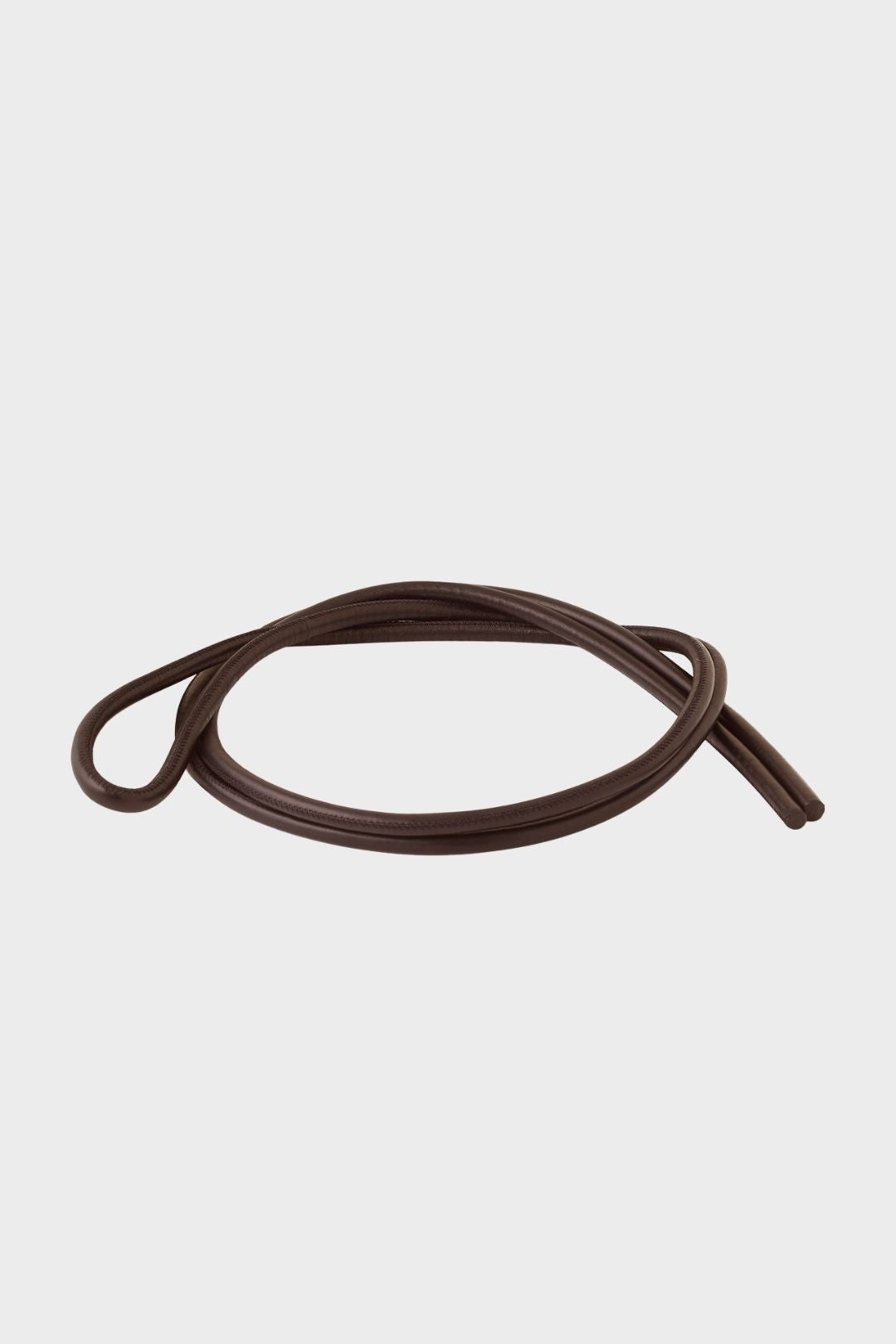 Brown Leather Cord Belt