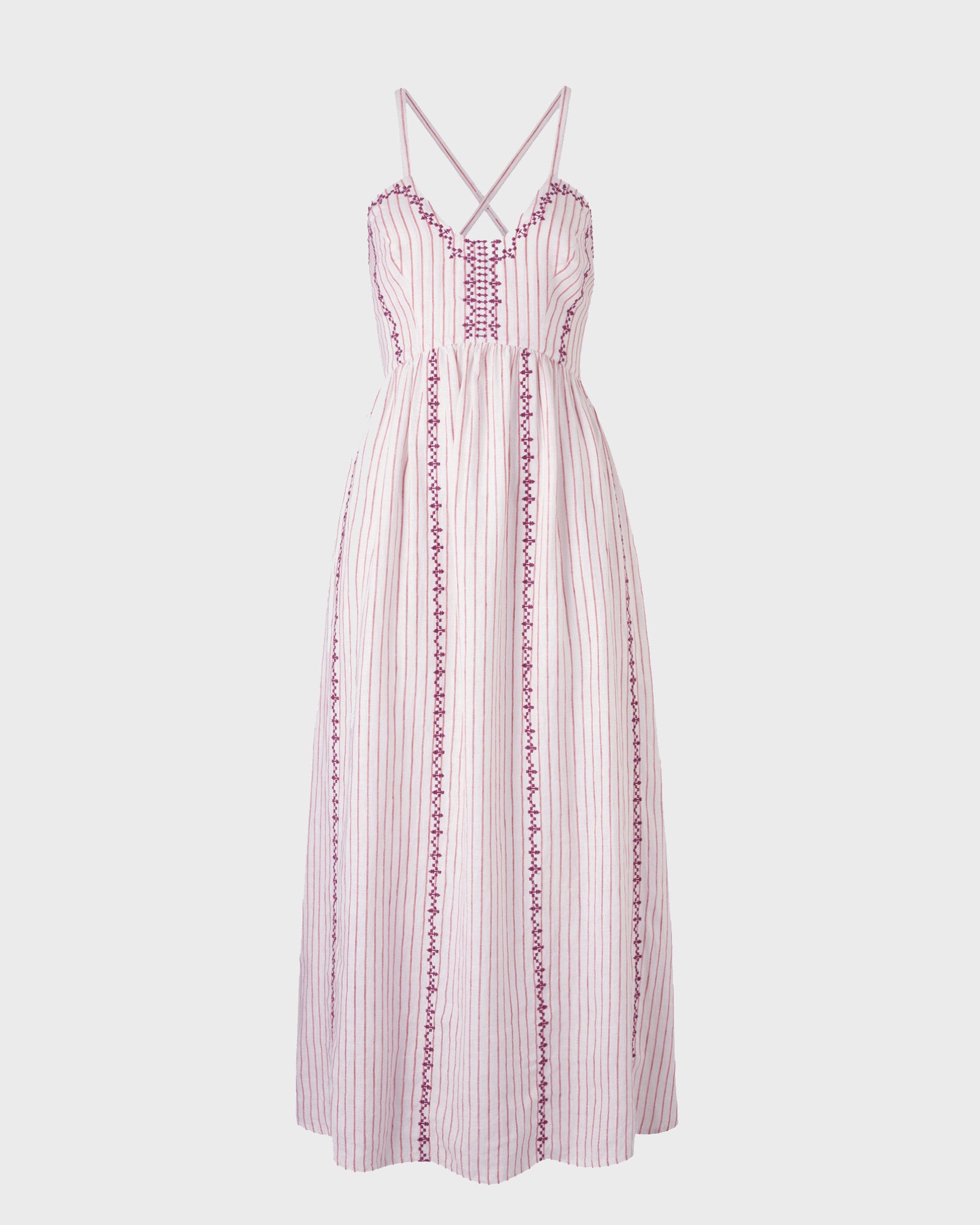 The Petra Dress (Pink Stripe)