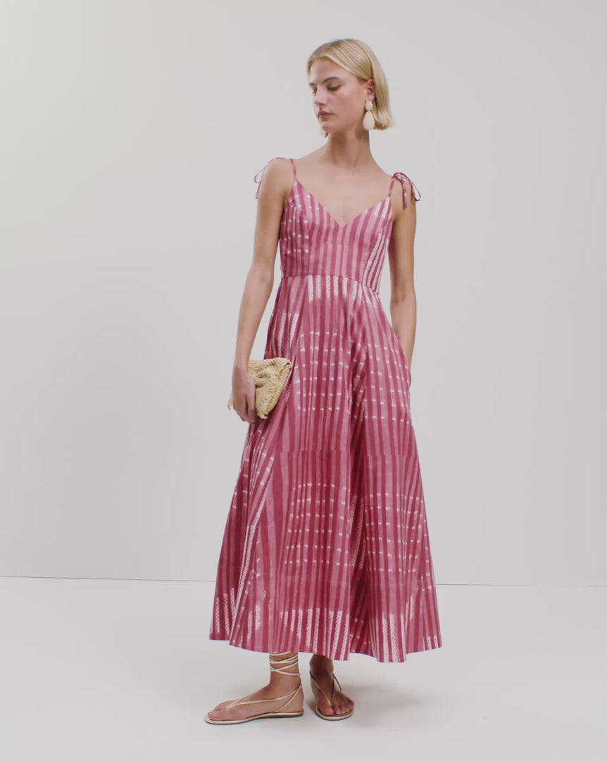 The Ekberg Dress (Pink) | Pink Printed Dress | Wiggy Kit
