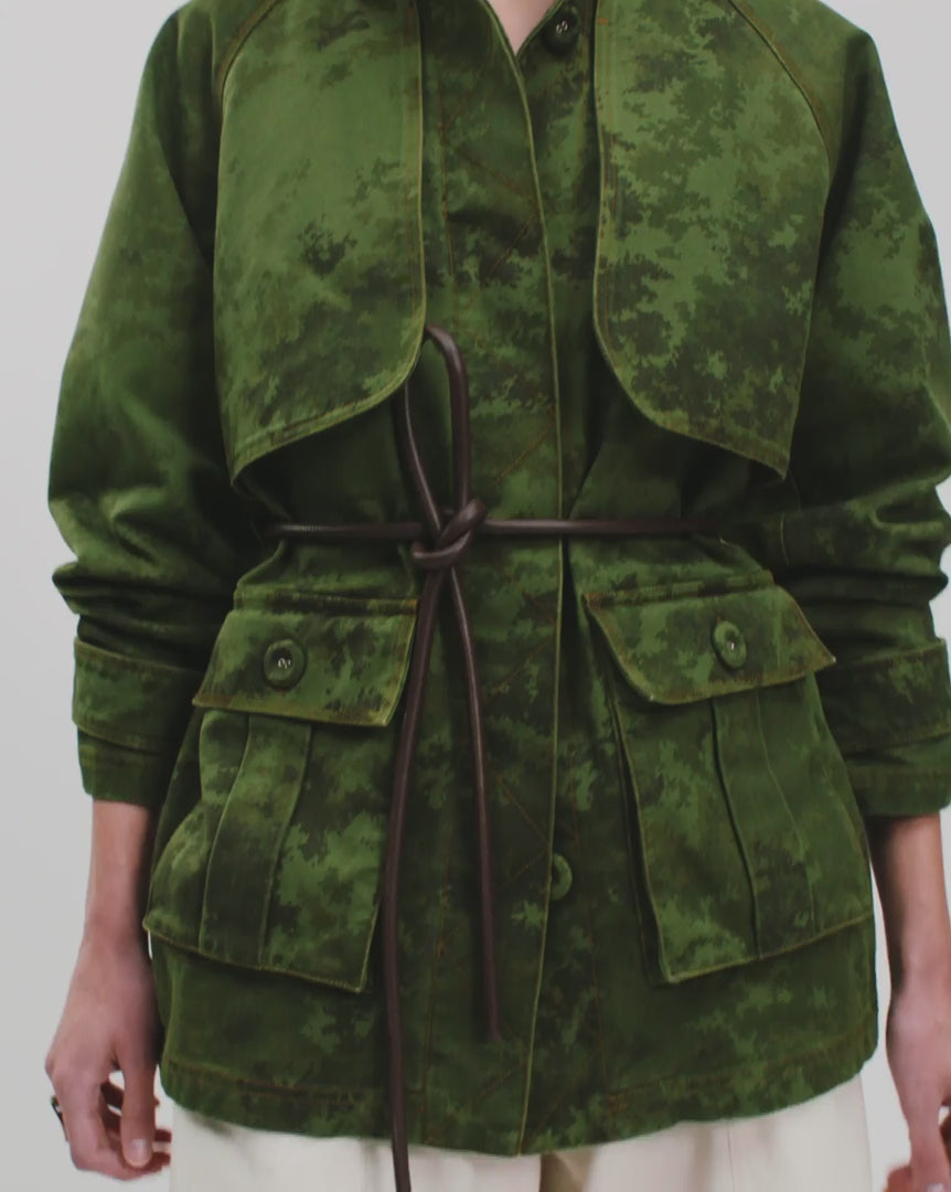 Lodge Jacket Heathered Camo | Oversized Canvas Jacket | Wiggy Kit