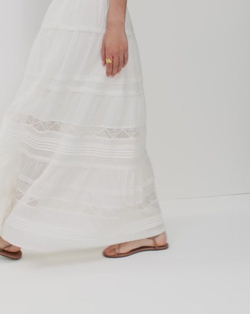 The Jojo Skirt | Ecru Swiss Dot Cotton | Wiggy Kit