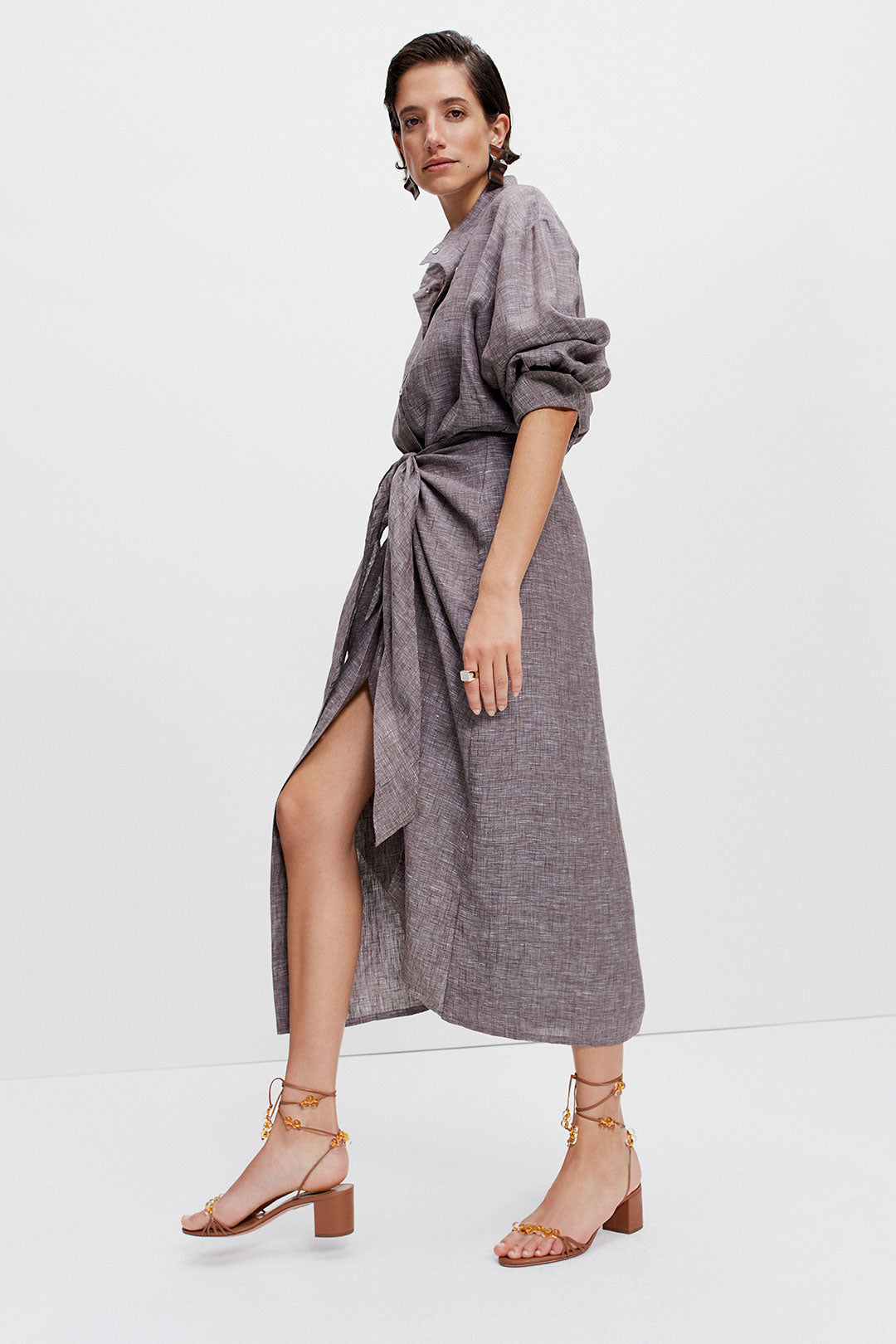 Sarong Shirt Dress (Driftwood)
