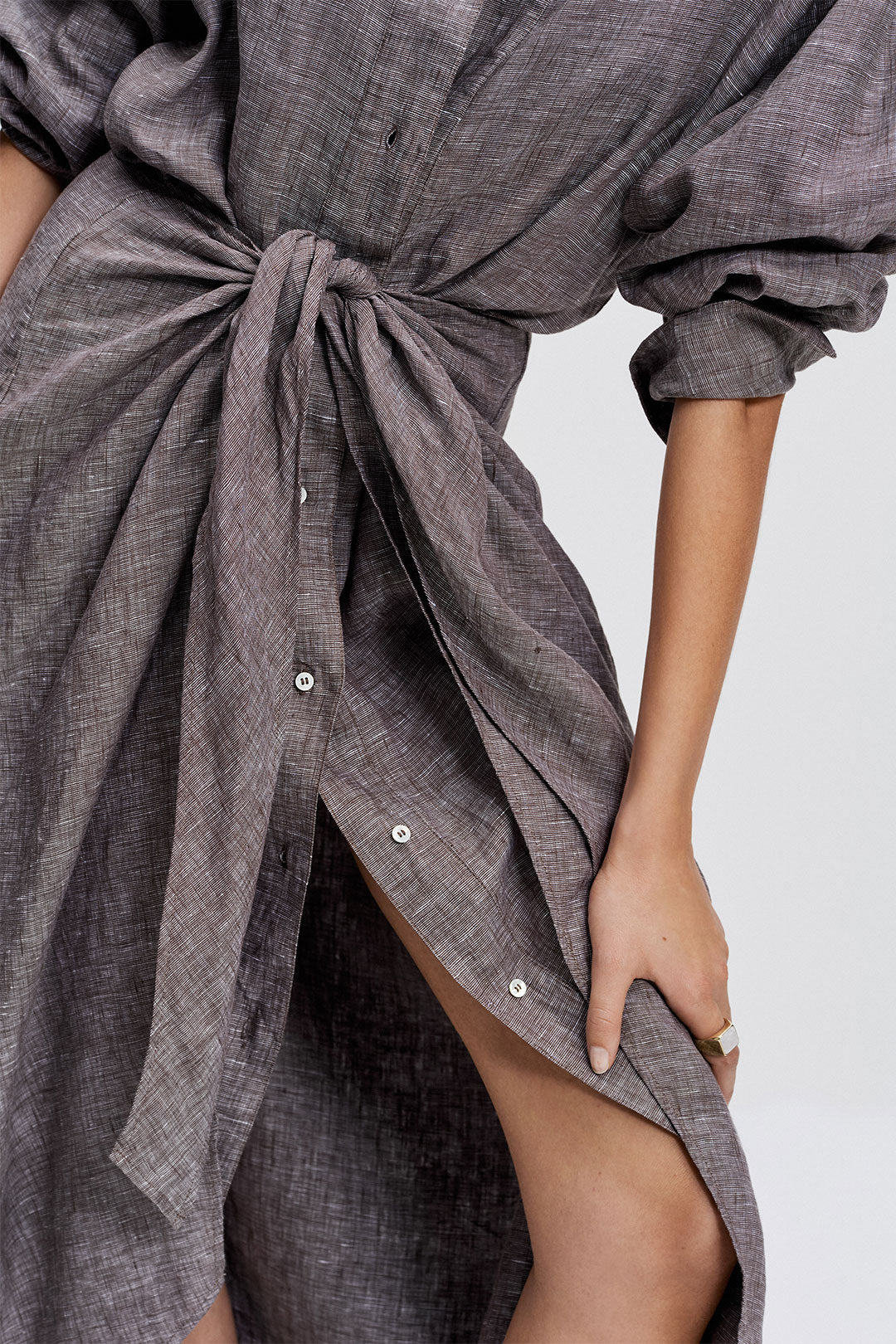 Sarong Shirt Dress (Driftwood)