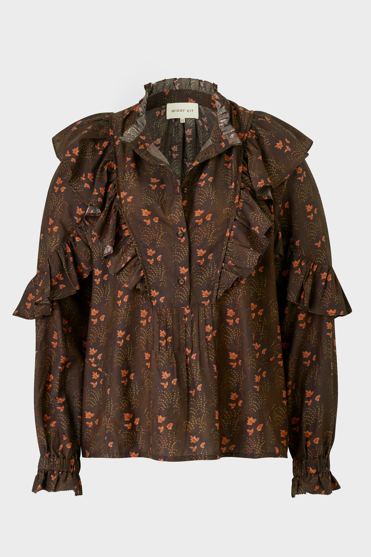 Copain Shirt (Cocoa Fern Print)