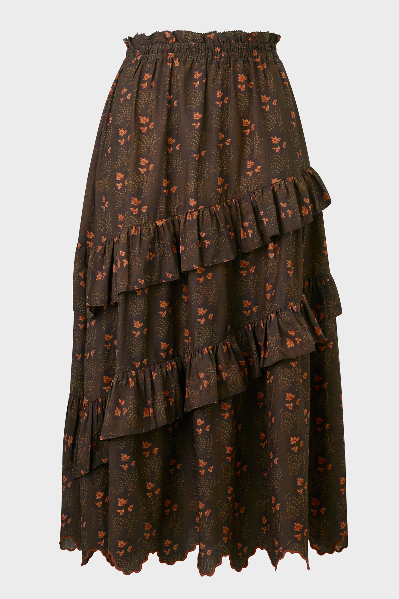 Copain Skirt (Cocoa Fern Print)