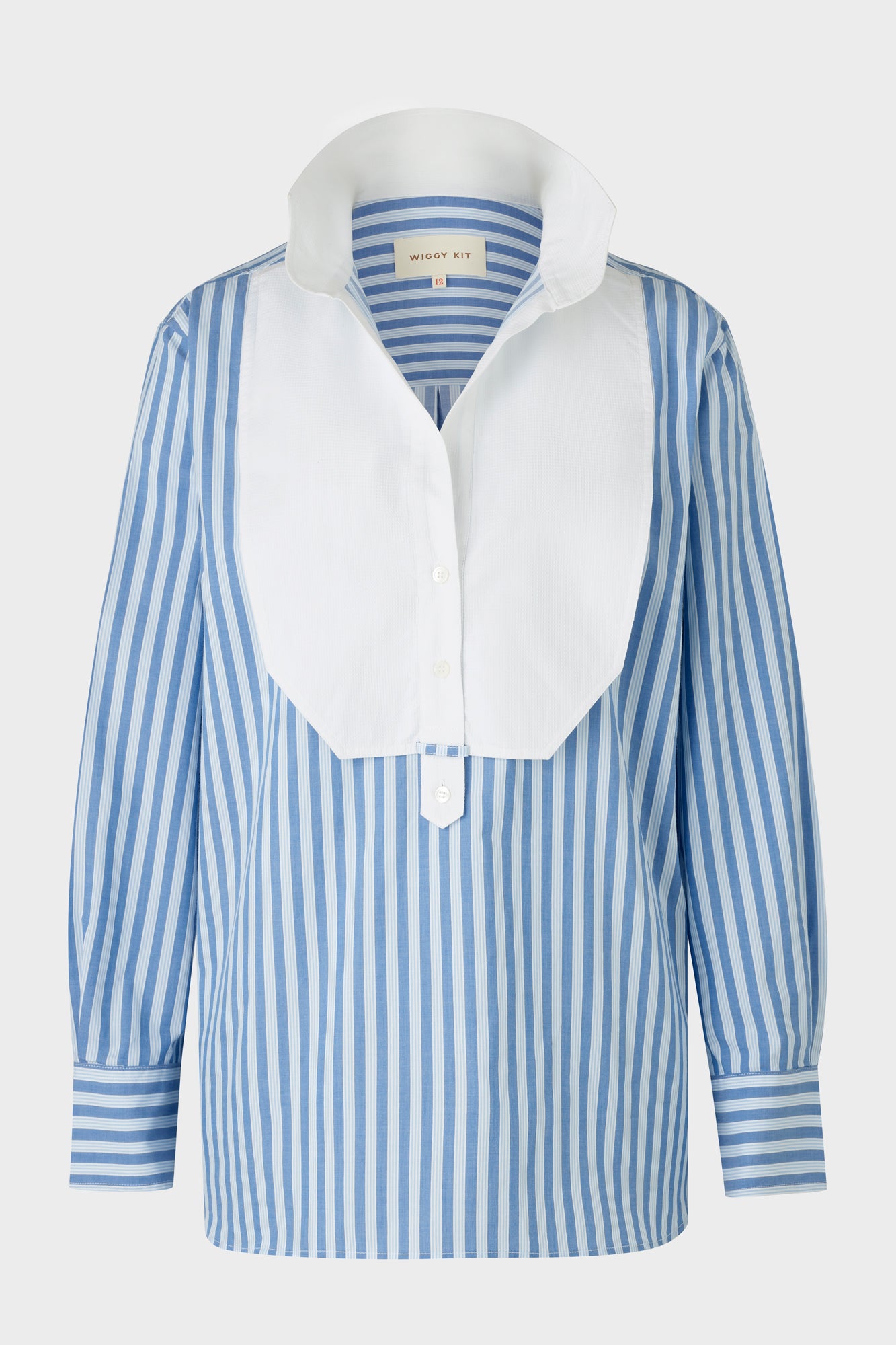 Tab Shirt (Dark Blue Stripe)
