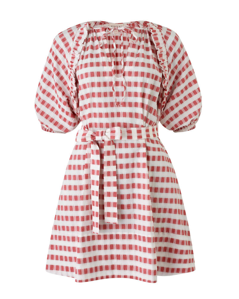 Bubble Dress (Red Gingham)
