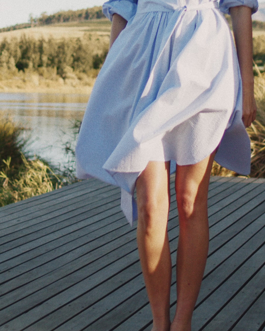 Wiggy Kit | Topper Shirt Dress in Light Blue | Lifestyle Video