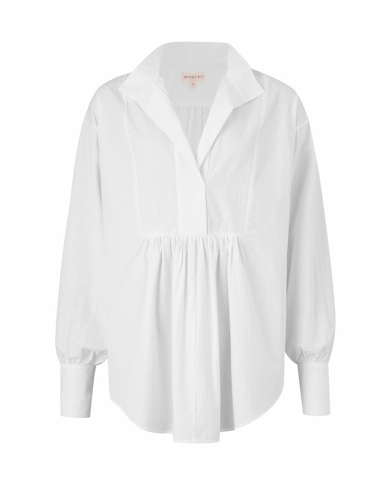 Wiggy Kit | Topper Shirt in White | Product Image, White Background
